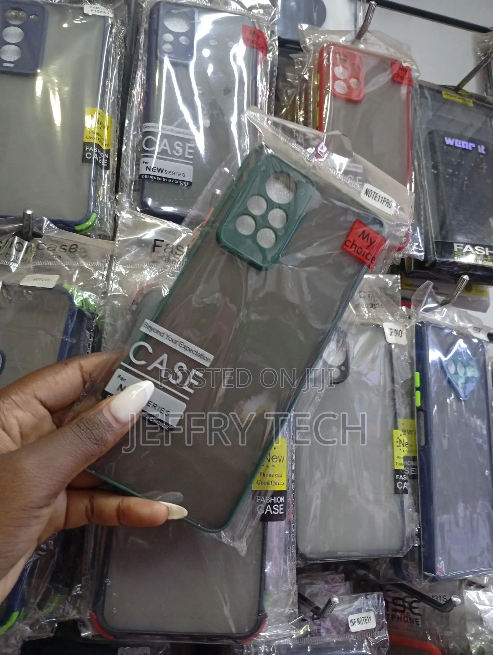 Translucent Green Matte Back Cover Case for Mobile Phone Protection.