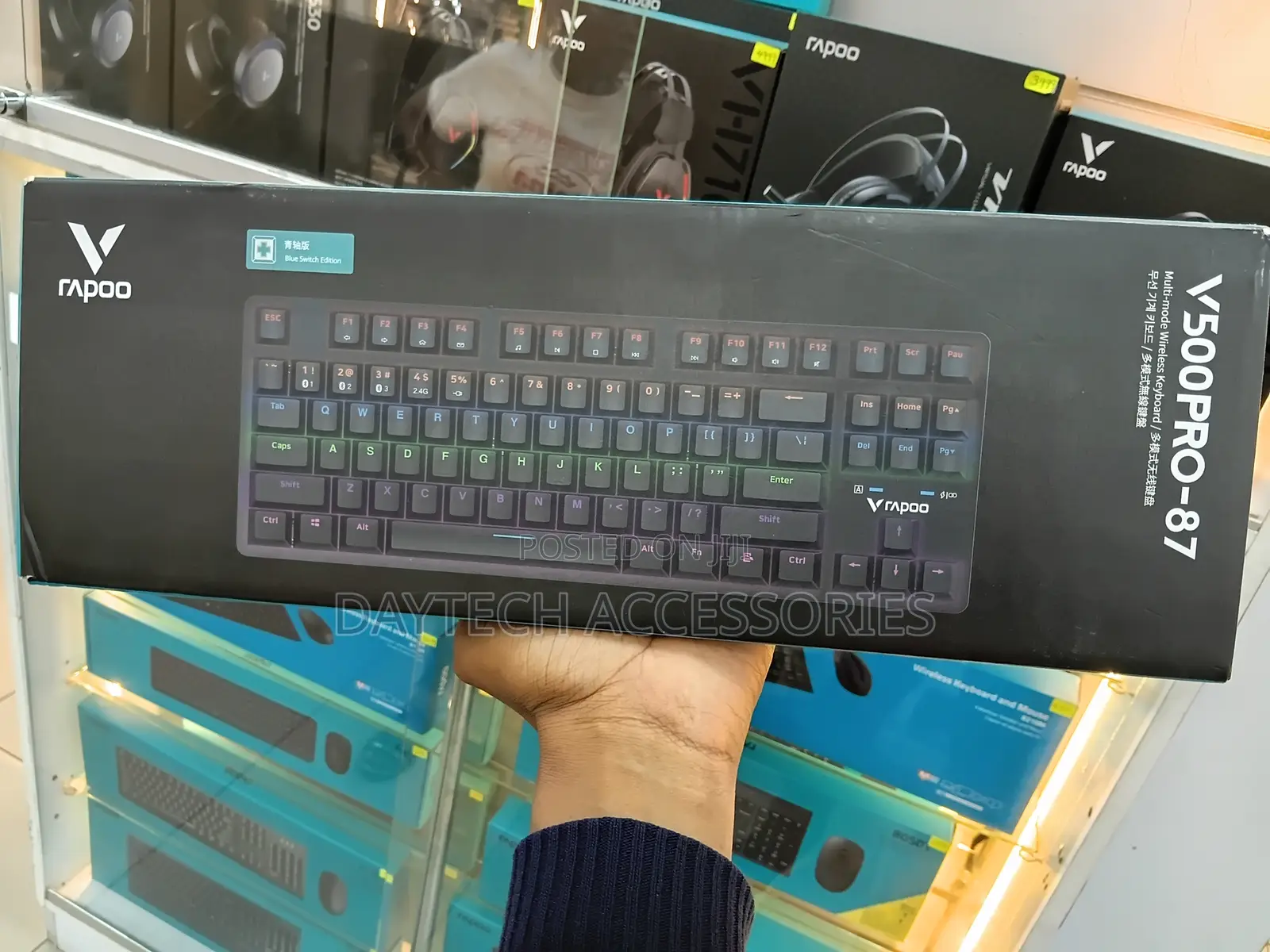 Rapoo V500 Pro-87 Multi Mode Wireless Mechanical Gaming Keyboard