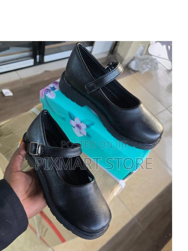 Durable Rubber Sole School Shoes (Sizes 25–34)