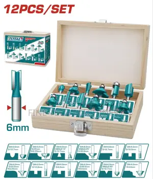 Total Tools 12-Piece Router Bit Set