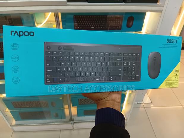 Rapoo 8050t Multi-Mode Wireless Keyboard and Mouse Combo. - main view