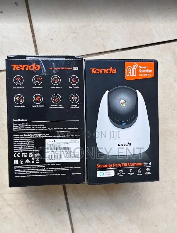 Tenda Cp3 Pro Wifi Smart Camera With Pan Tilt Zoom