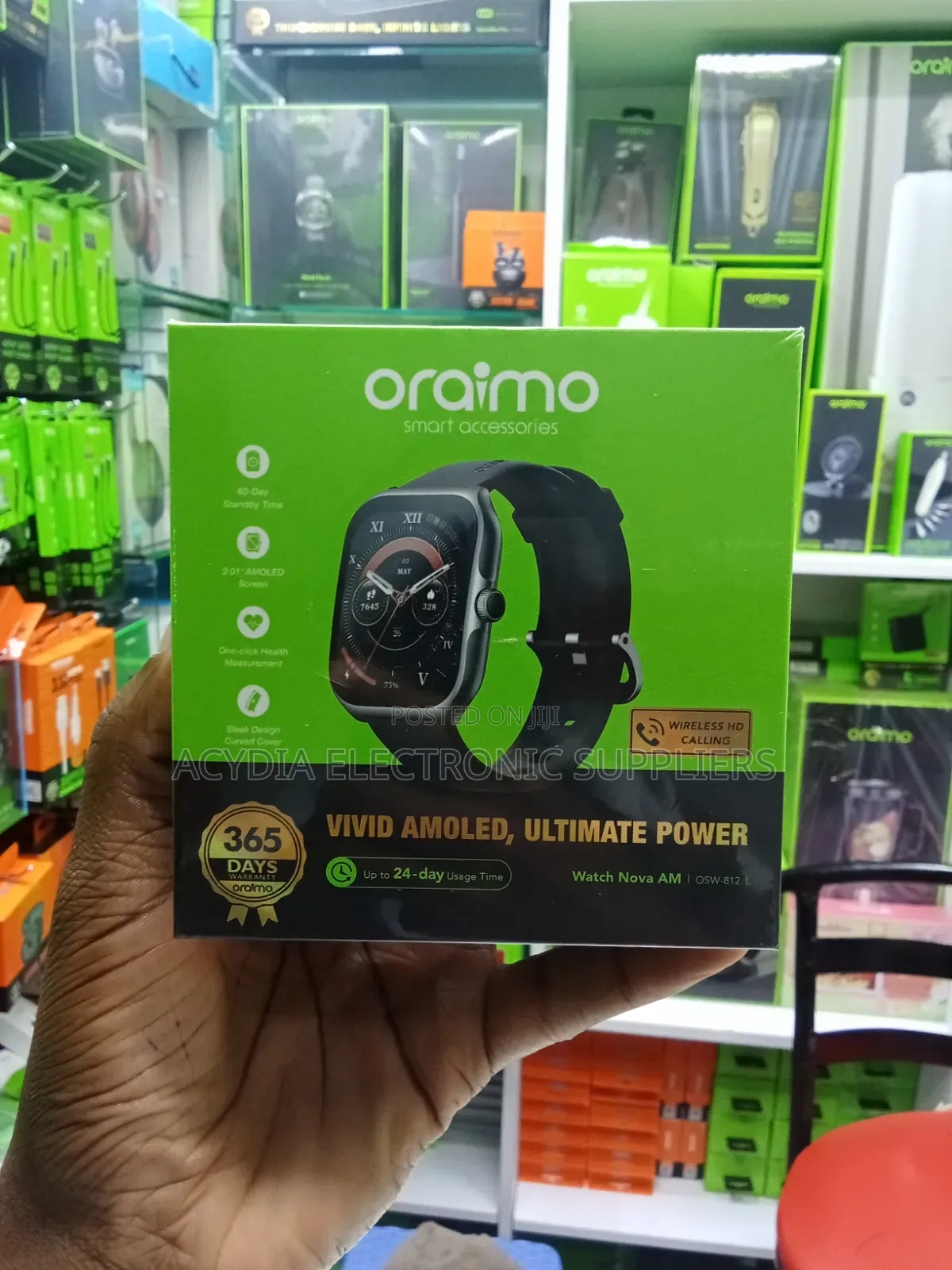 Oraimo Watch Nova Am Osw-812 Amoled Display Smart Watch