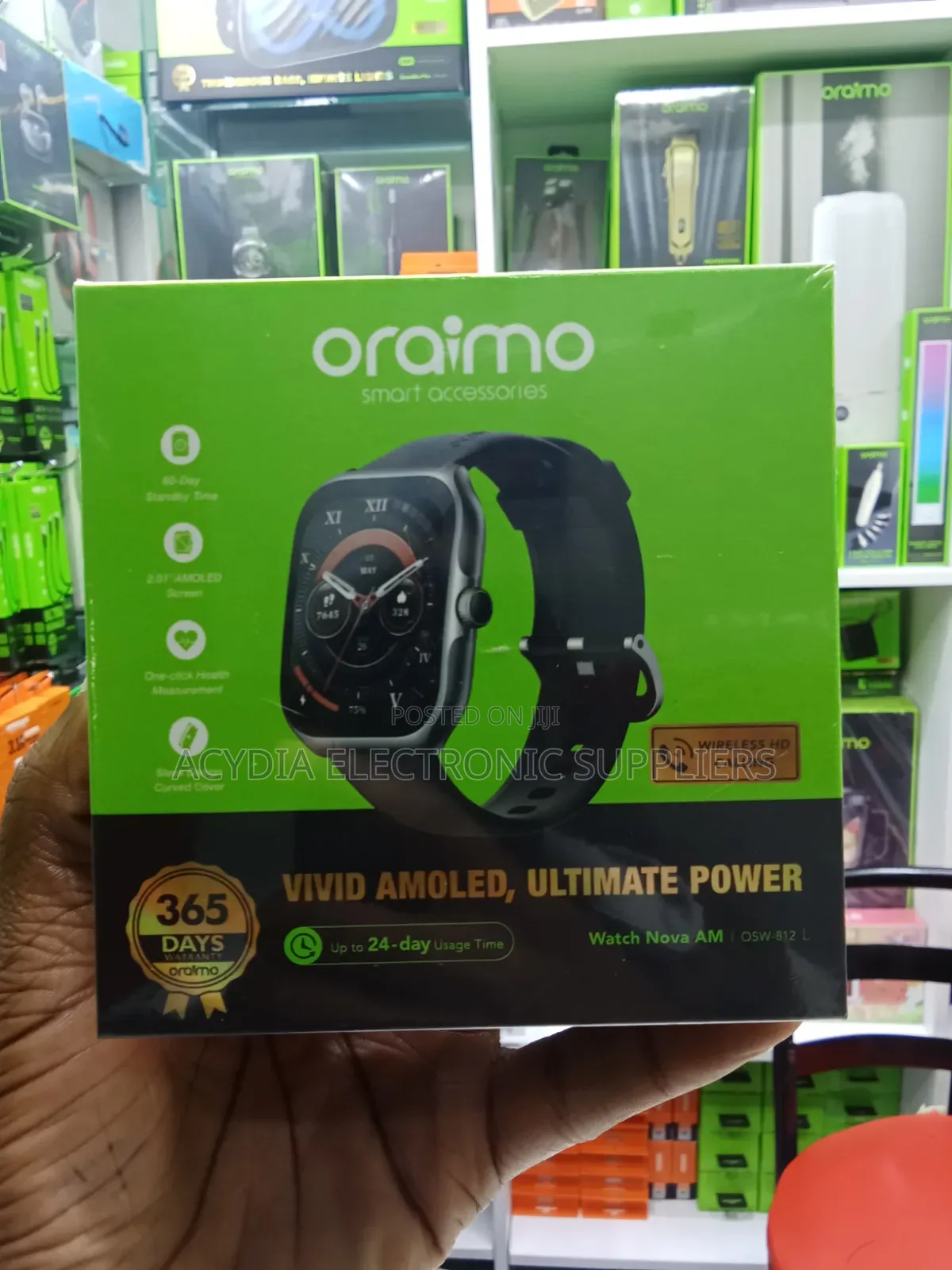 Oraimo Watch Nova Am Osw-812 Amoled Display Smart Watch