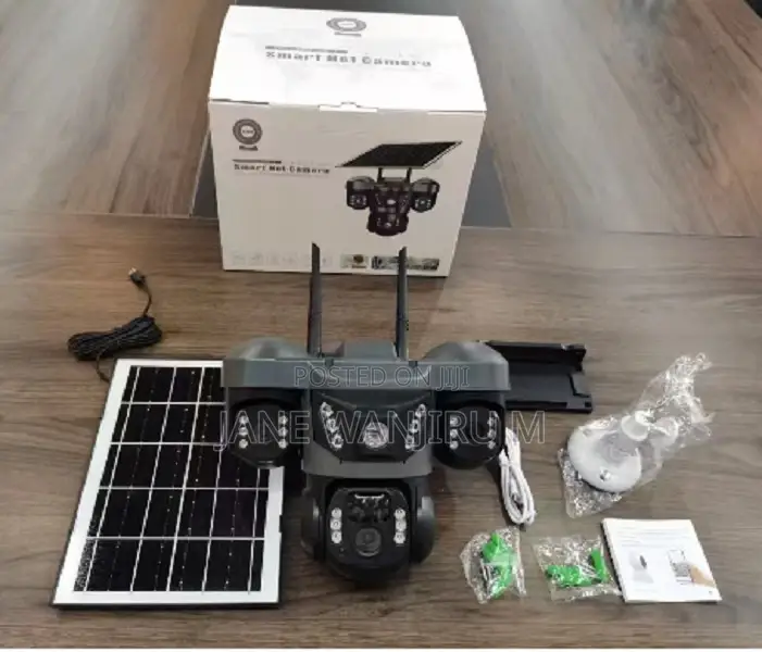 New V380 Pro Triple Lens Solar 4g Camera