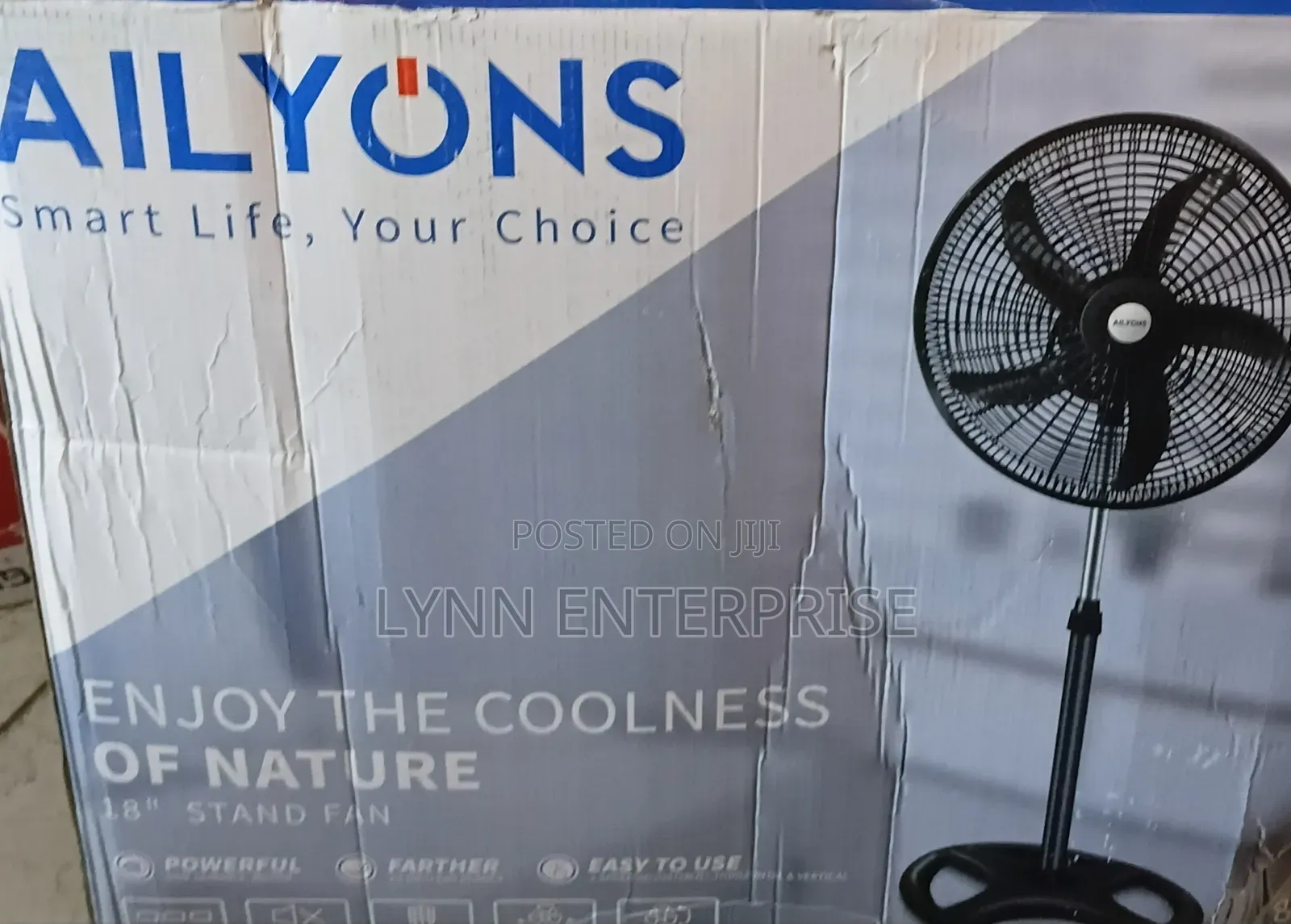 Ailyons 18 Inches Standing Fan.