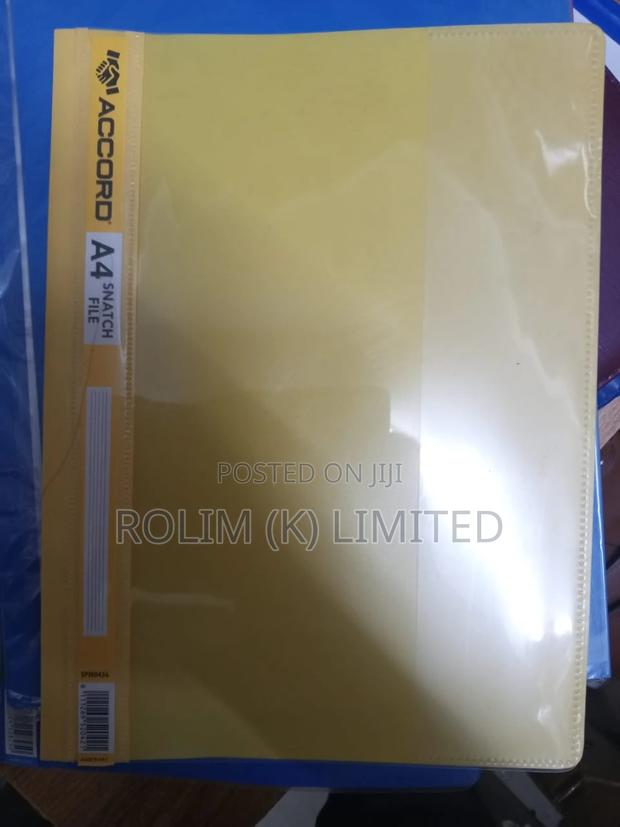 Yellow A4 File Folder for Document Organization - main view