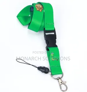 Green Black Tag Lanyards