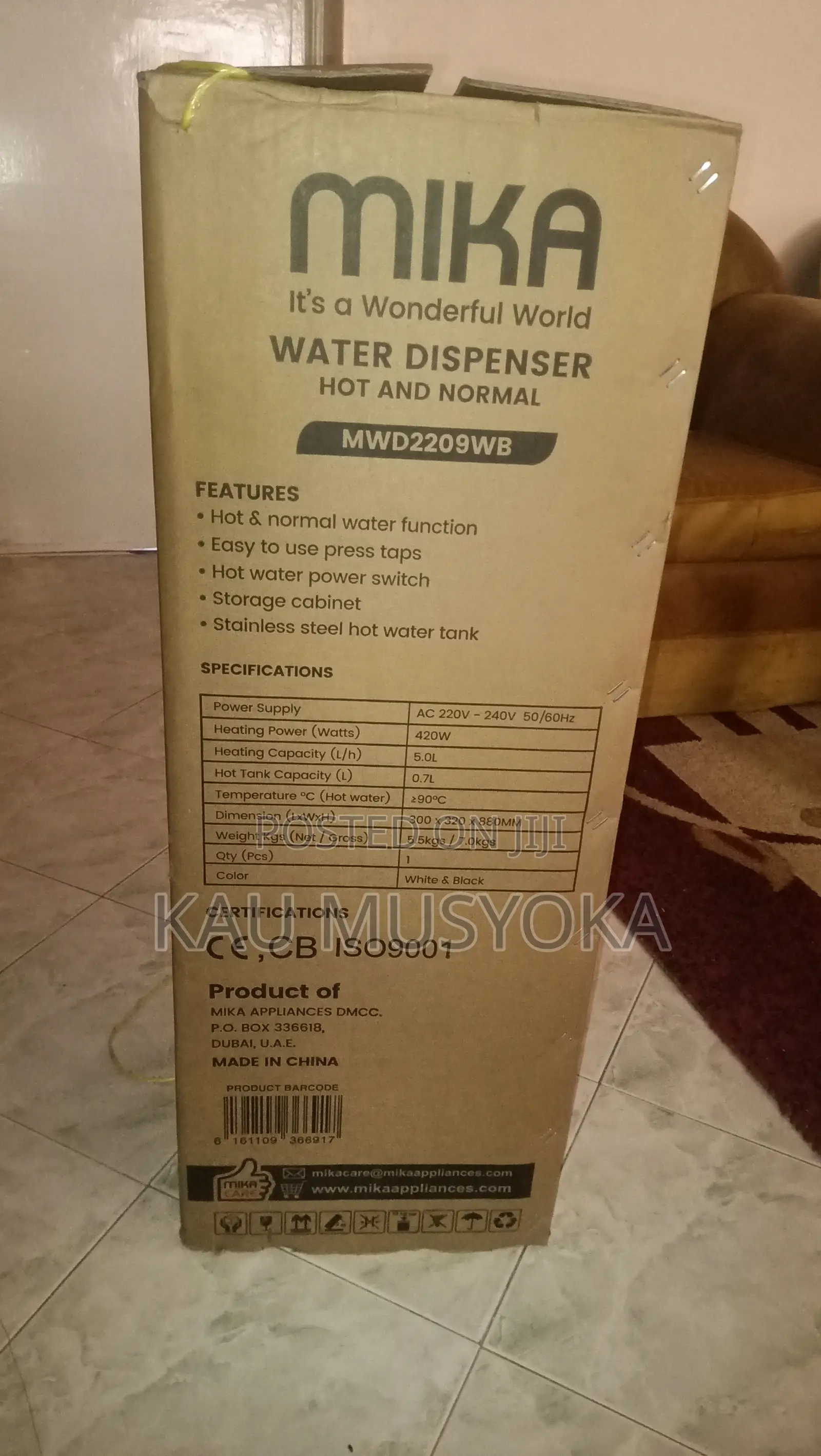 Mika Water Dispenser Normal And Hot