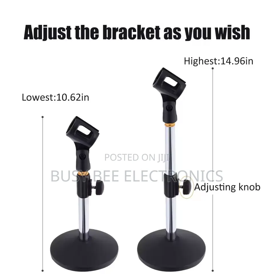 Portable Microphone Stand Professional Pedestal Feet