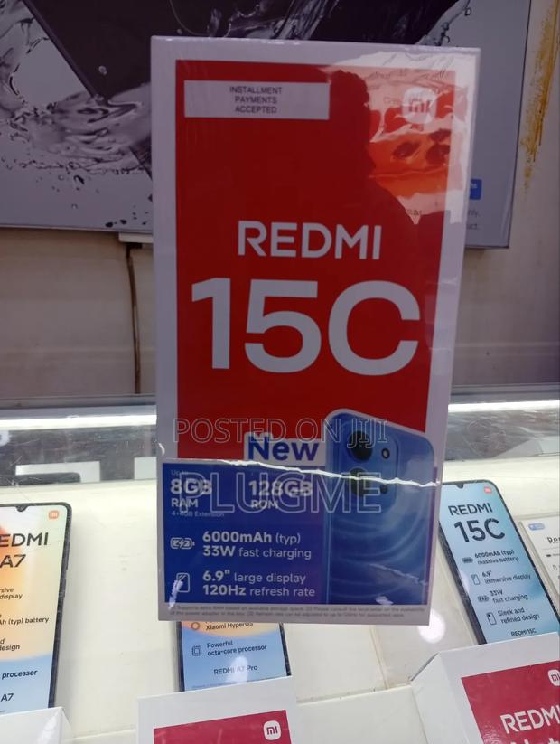 New Xiaomi Redmi 15C 4G 128 GB Black