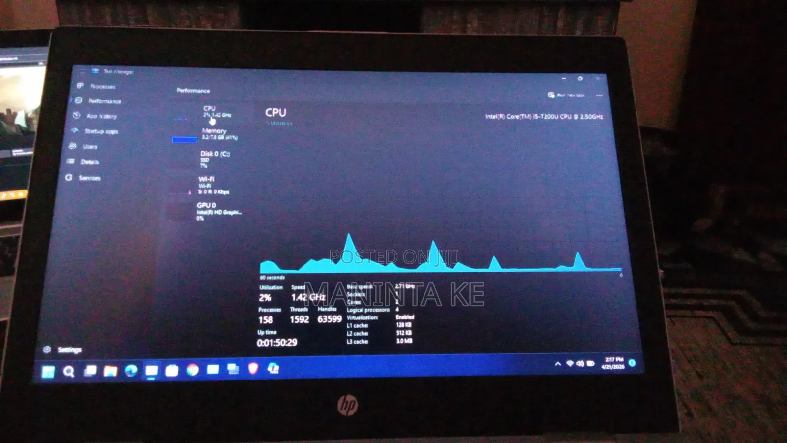 Laptop HP ProBook 640 G4 8GB Intel Core 2 Duo HDD 256GB