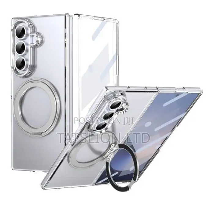 Samsung Galaxy Z Fold 7 Clear Magnetic Case With Stand