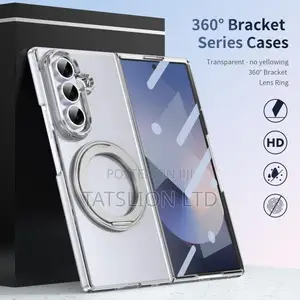 Samsung Galaxy Z Fold 7 Clear Magnetic Case With Stand