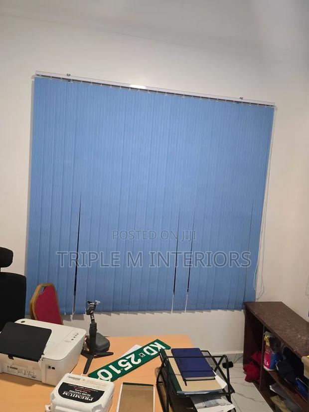 Create a Polished Office Look With Modern Vertical Blinds - main view