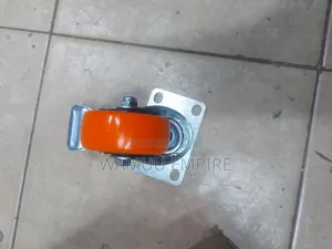 3-inch Orange Swivel Plate Caster Without And With A Locking Brake