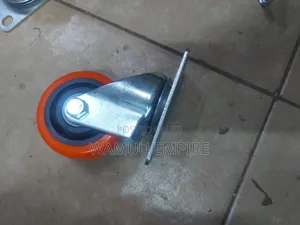 3-inch Orange Swivel Plate Caster Without And With A Locking Brake