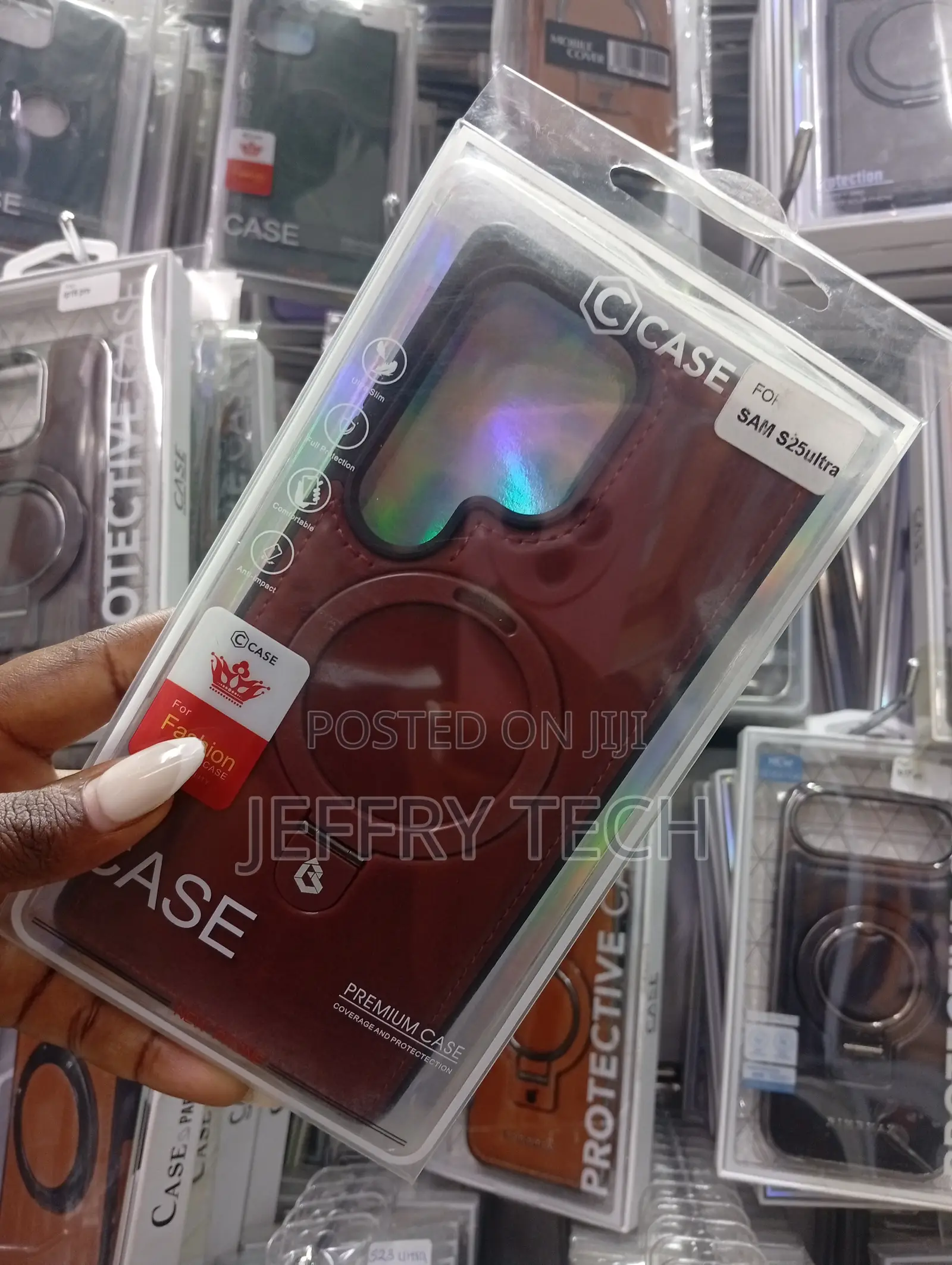 Leather Magsafe Protective Case for the Samsung Galaxy S25 Ultra