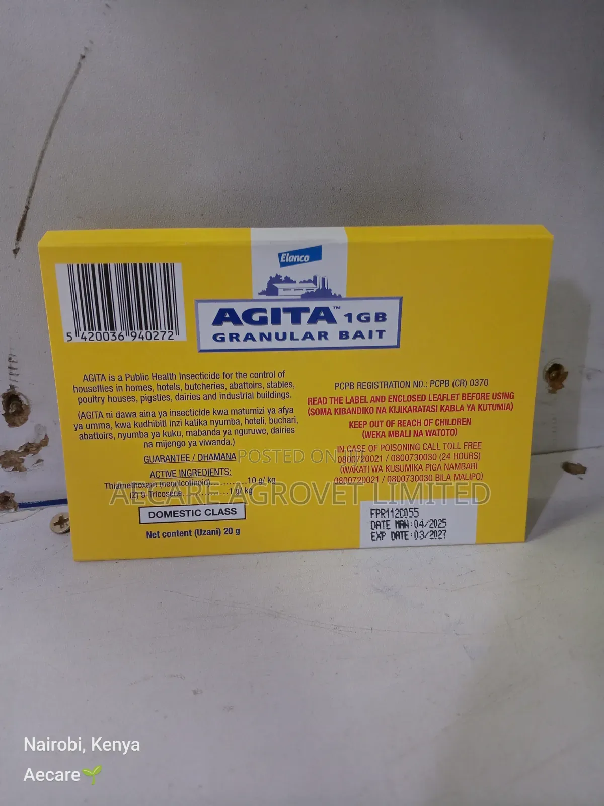 Agita 1gb Granular Bait 20gram