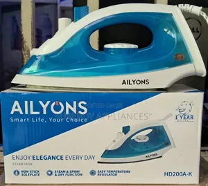 Ailyons Steam Iron Box – 1400w Non-Stick Soleplate