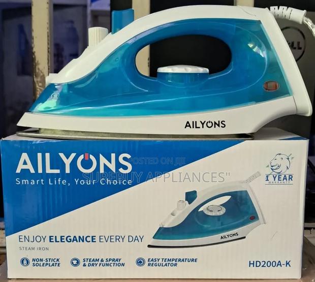 Ailyons Steam Iron Box – 1400w Non-Stick Soleplate
