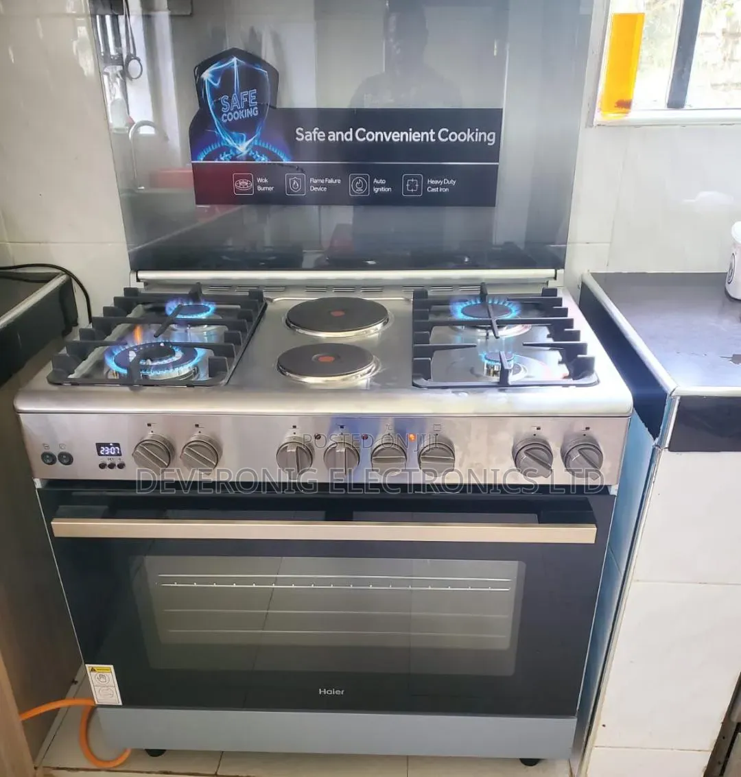 60*90 Haier 4+2 Standing Cooker