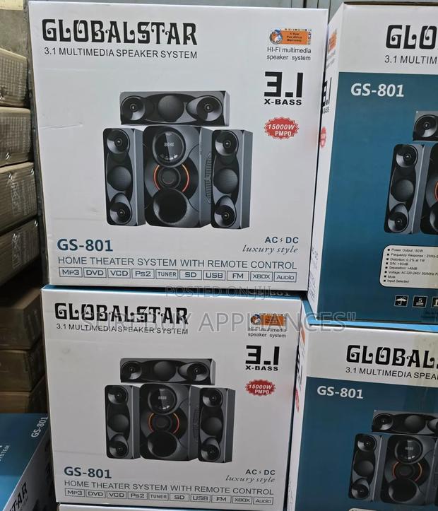 Globalstar 3.1ch Home Theatre System – Bluetooth, Usb