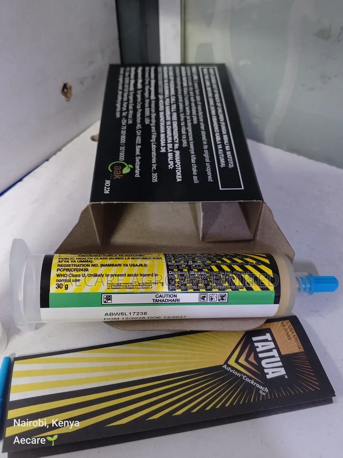 Tatua Advion Cockroach Gel Bait 30 Grams