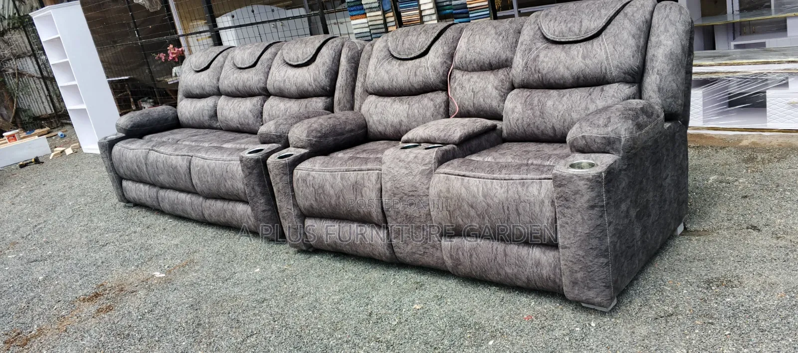 Semi-Licliner Sofa