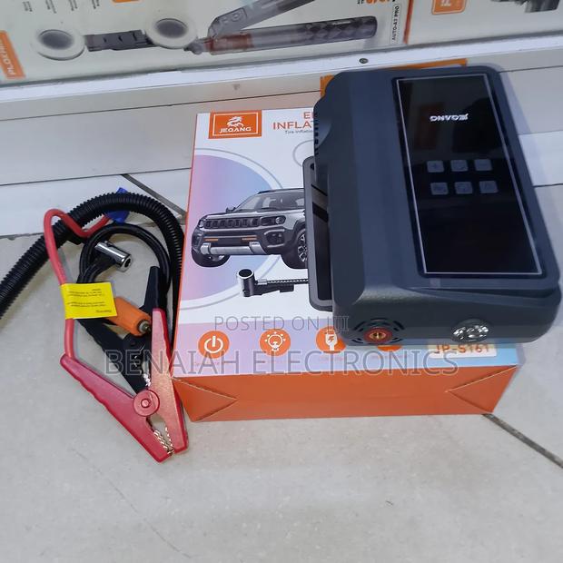 Car Jumpstarter 30000mah With Inbuilt Inflator,Flash Light - thumbnail 2