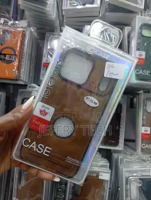 Brown Faux Leather Phone Case Designed for the iPhone 17 Pro Max,