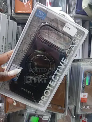 Protective Case for the iPhone 17 Air Magnetic Ring Kickstand.
