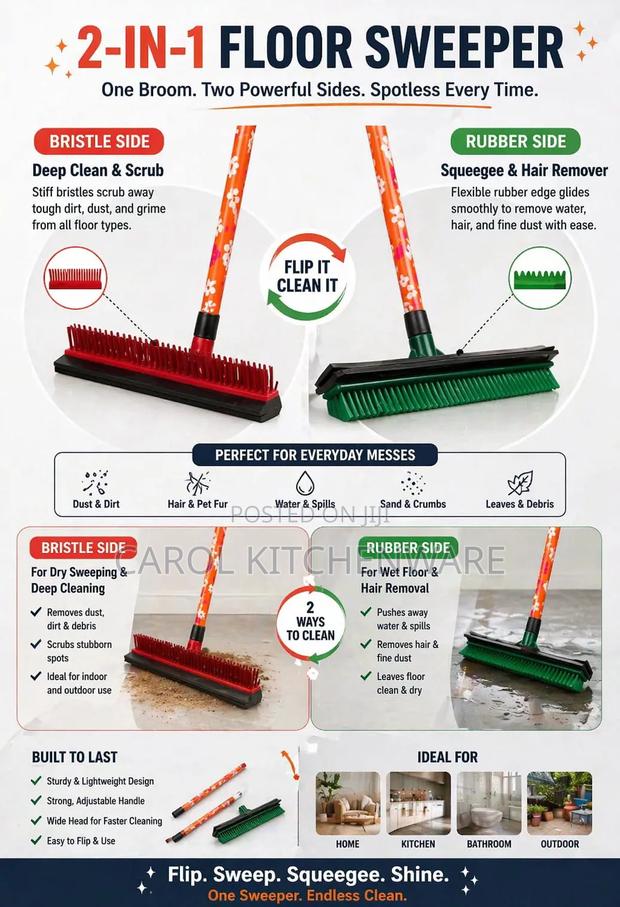 2 in 1 Floor Sweeper - main view