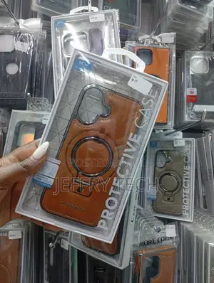 Brand Brown Leather Protective Phone Case Designed for the iPhone 17