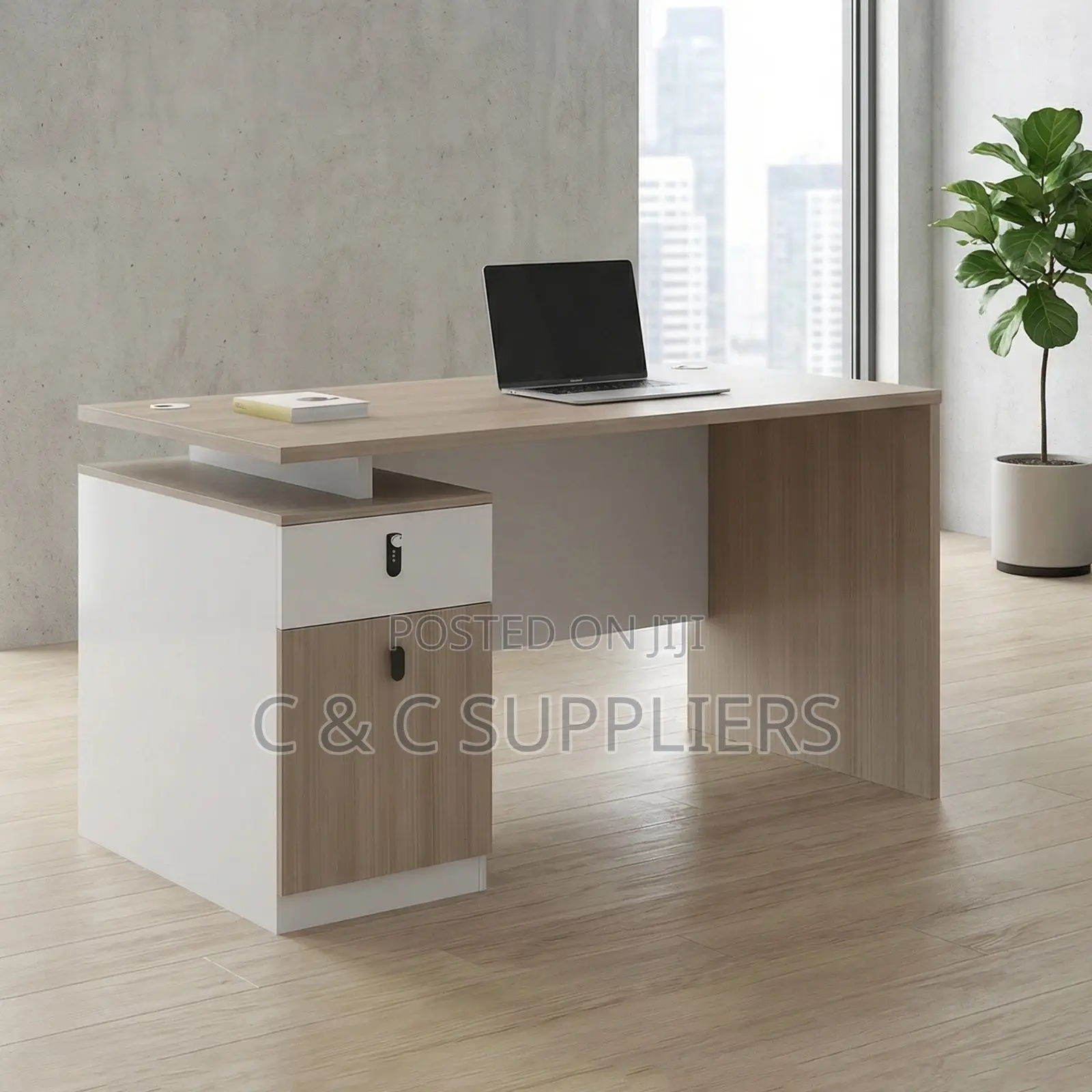 Office Tables; Office Desk With Ample Storage - 120cm