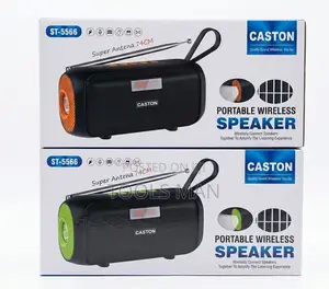 Wireless Speaker Fm Radio Bluetooth, Usb,Tf Card, Aux.Caston St-5566