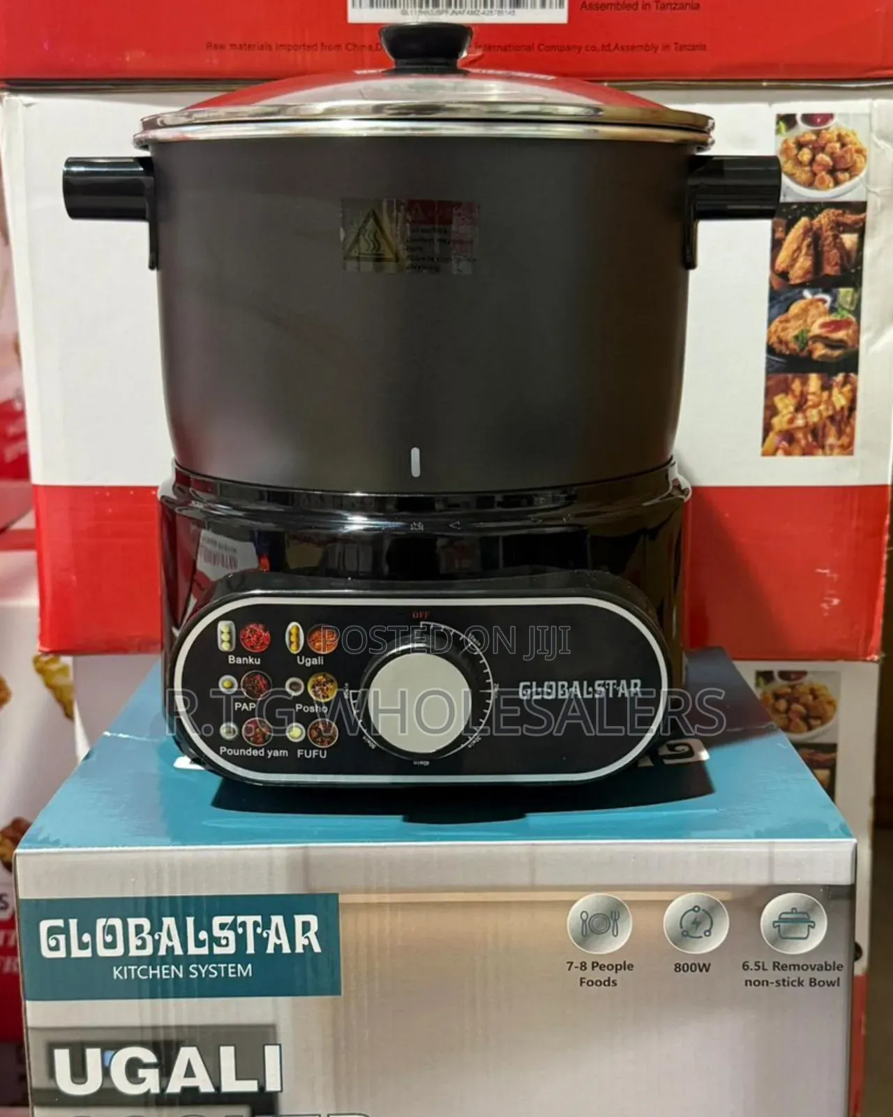 Globalstar Electric Ugali Cooker Pot for Home Commercial Use