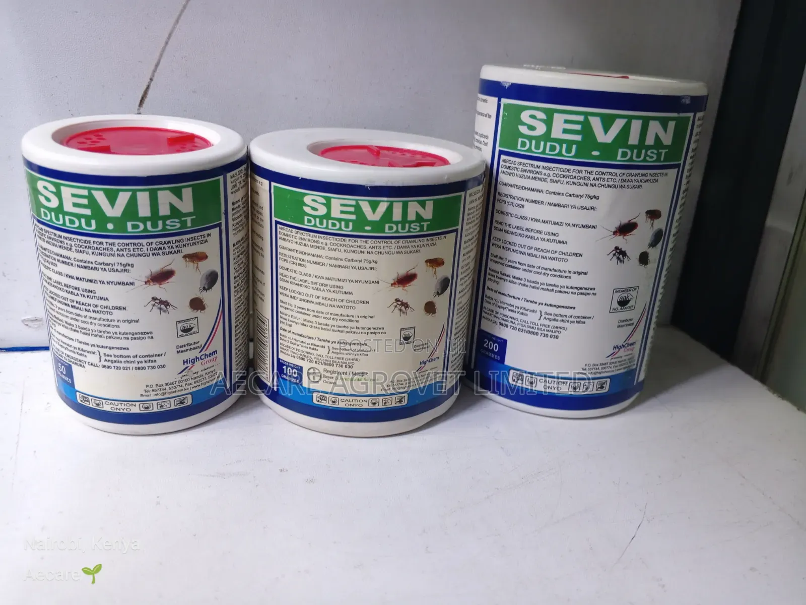 Sevin Dudu-Dust 50g, 100g, 200g Insecticide