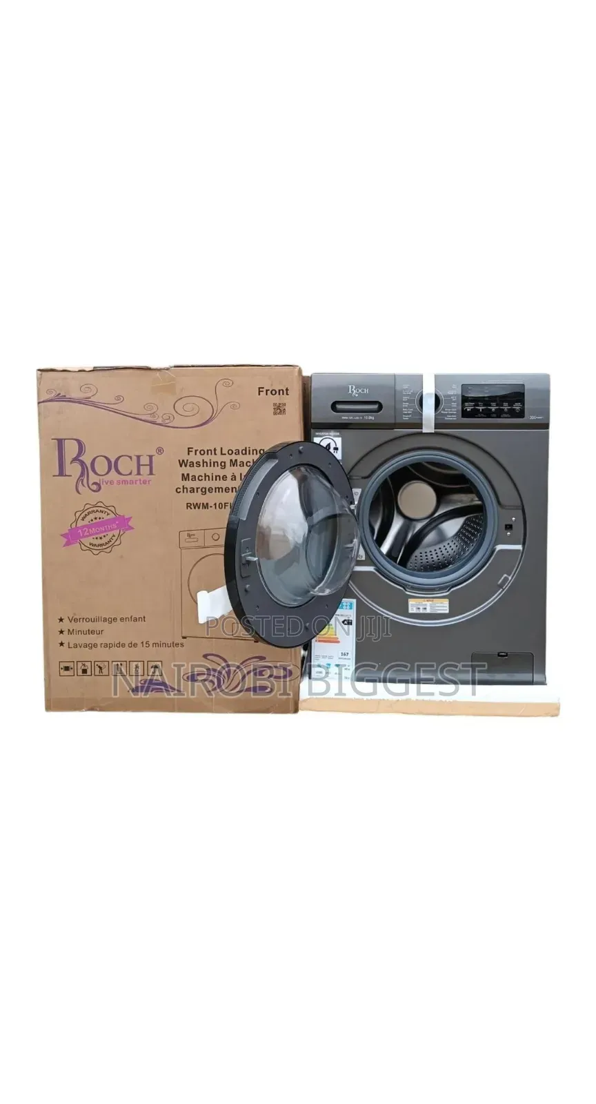 Roch 10kg Wash and Spin RWM-10fl-B