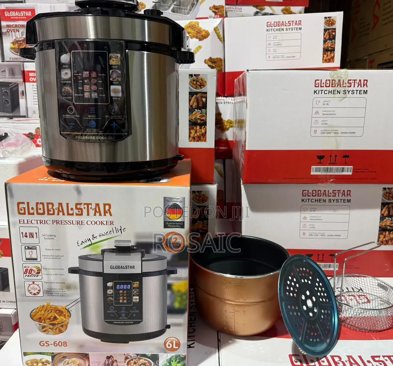 6 Litres 14 in 1 Function Globalstar Pressure Cooker