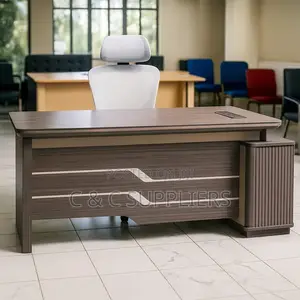 Office Desks; 180cm Executive Office Desk With Drawers