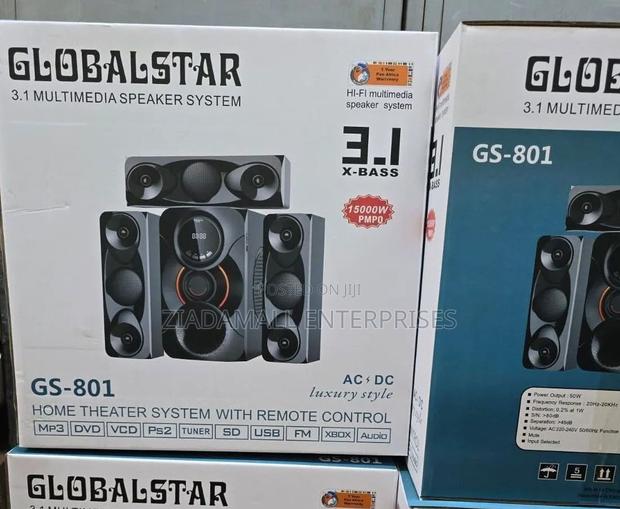 3.1 Globalstar Home Theater System With Remote Control Woofer Brand Ne