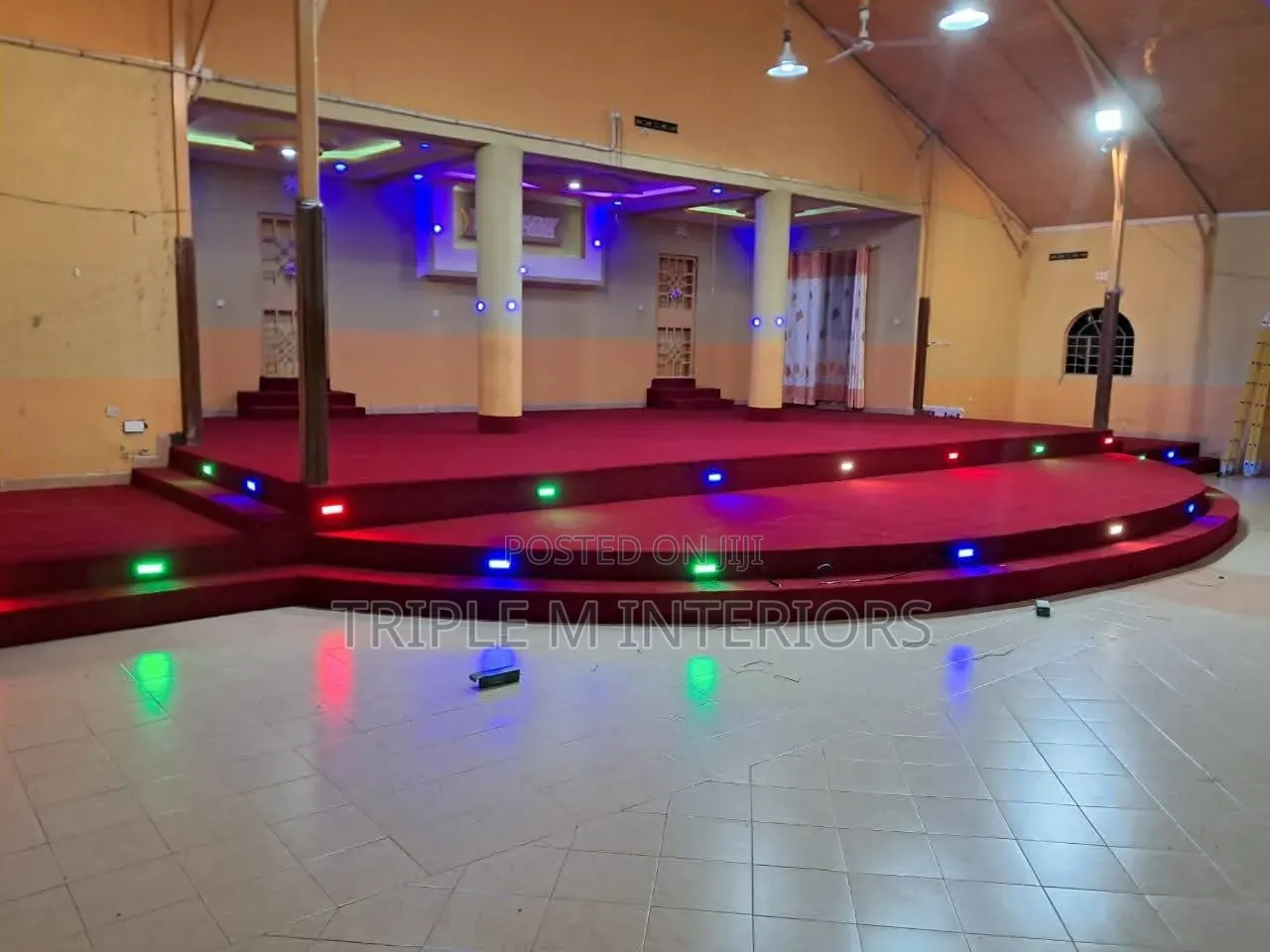 Transform Your Church Pulpits With Maroon 4mm Flooring Carpet