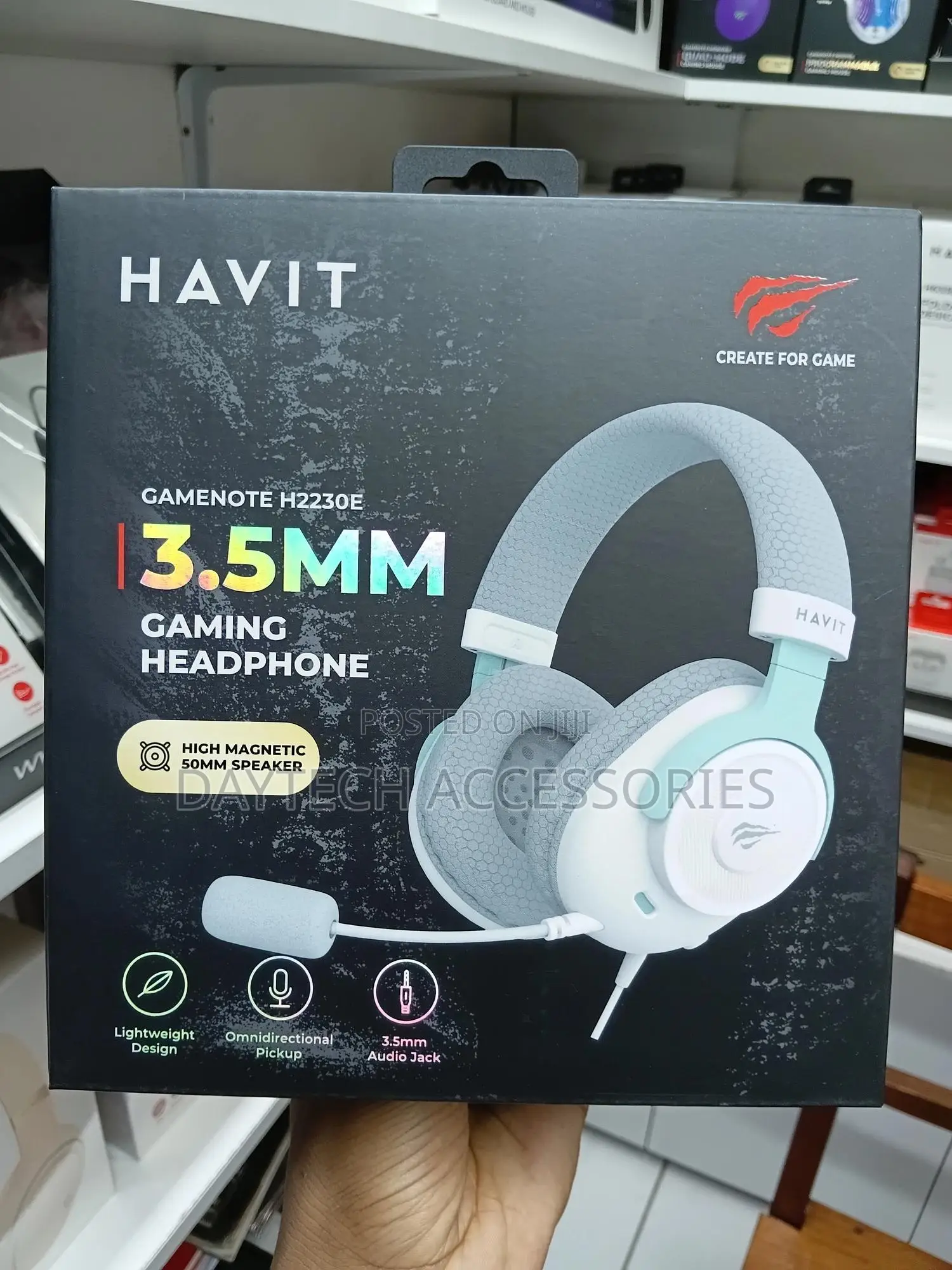 Havit 3.5mm Gaming Headphone H2230e - White