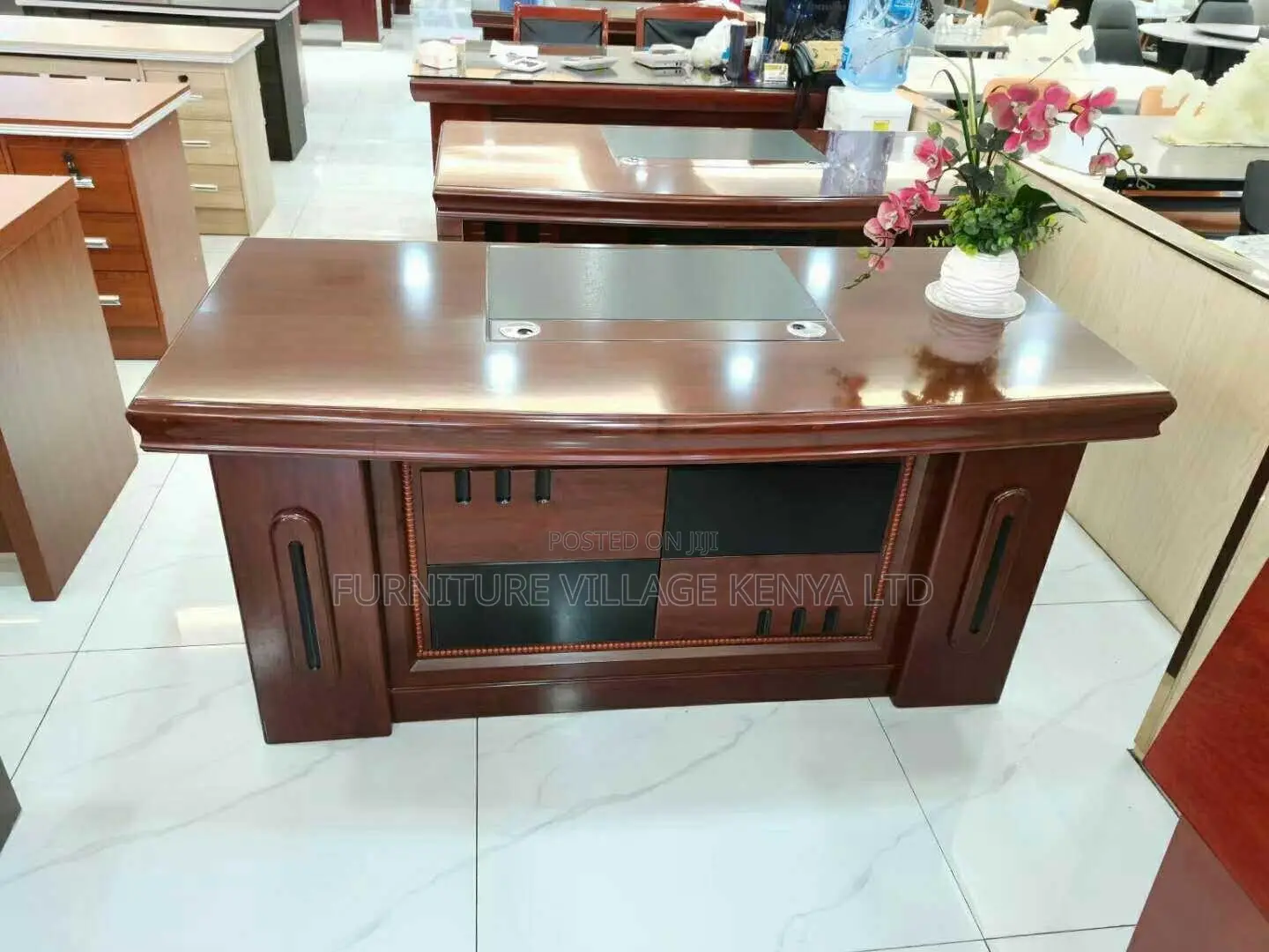 1200mm Mahogany Corporate Executive Desk
