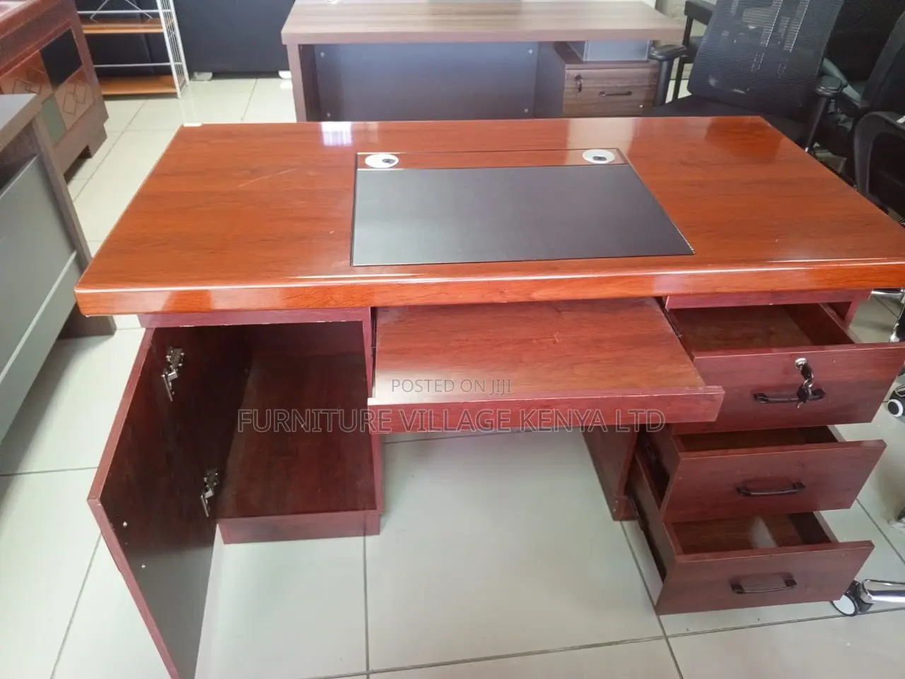 1200mm Mahogany Corporate Executive Desk
