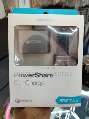 Nillkin Power Share Car Charger 57w Qc 3.0-3 Usb + 1 Type C Port