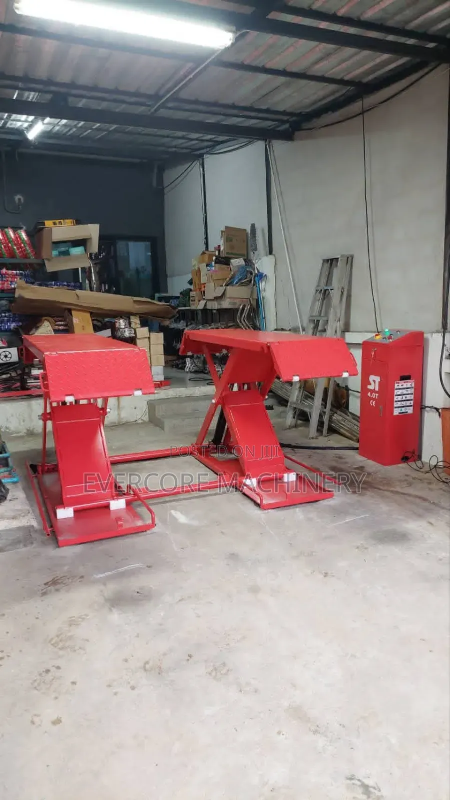 Car Scissor Lift Machine 4 Tonne Capacity 1.2metres.