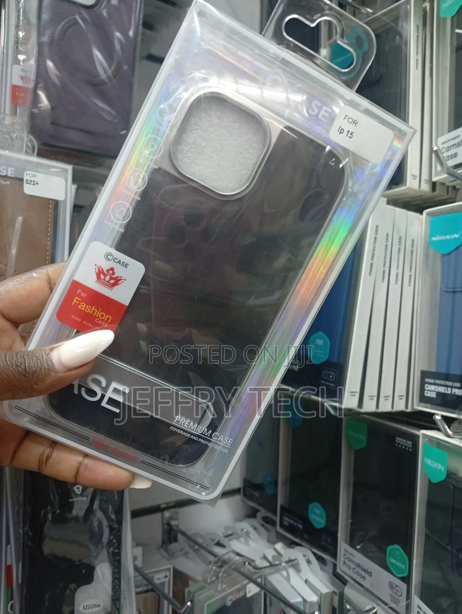Brand Premium Case With a Camshield Pro Design for the iPhone 15.