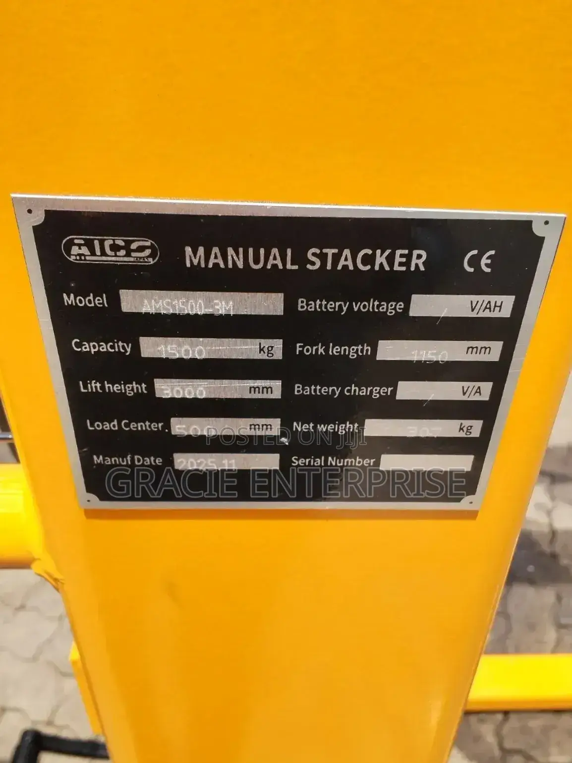 Manual Pallet Lifter/ Manual Stacker